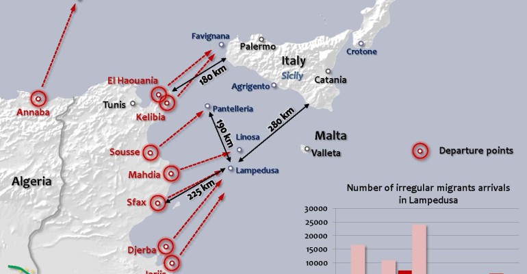 Patrols on routes: Italy – Libia – Malta